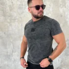 T-SHIRT MĘSKI Brandenburg BG MARBLE MAN CIEMNY SZARY