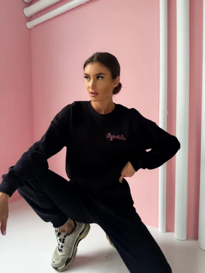 BLUZA DAMSKA LA PERLA BUBBLE CZARNA