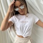 Tshirt Damski BASIC LA MANUEL biały