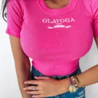 T-shirt damski VIVA O LA VOGA fuksja