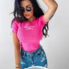 T-shirt damski VIVA O LA VOGA fuksja