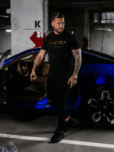 T-shirt męski, koszulka JEETEE O LA VOGA czarny