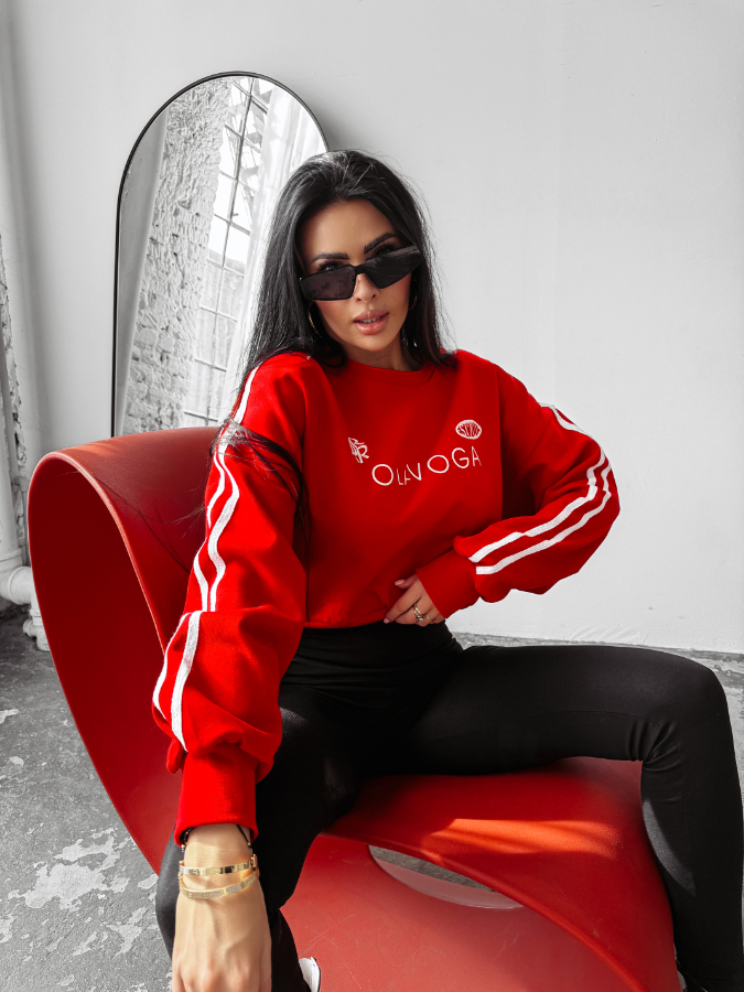 Bluza damska BRAINY O LA VOGA czerwona